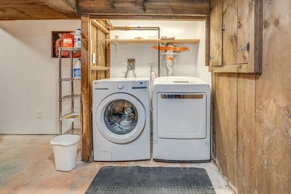 a view of storage and utility room