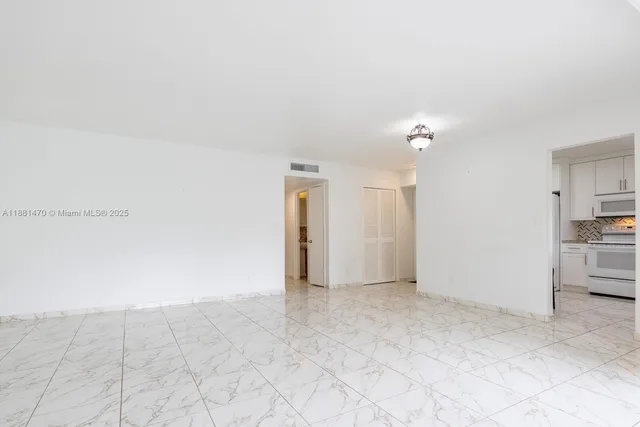 a view of an empty room