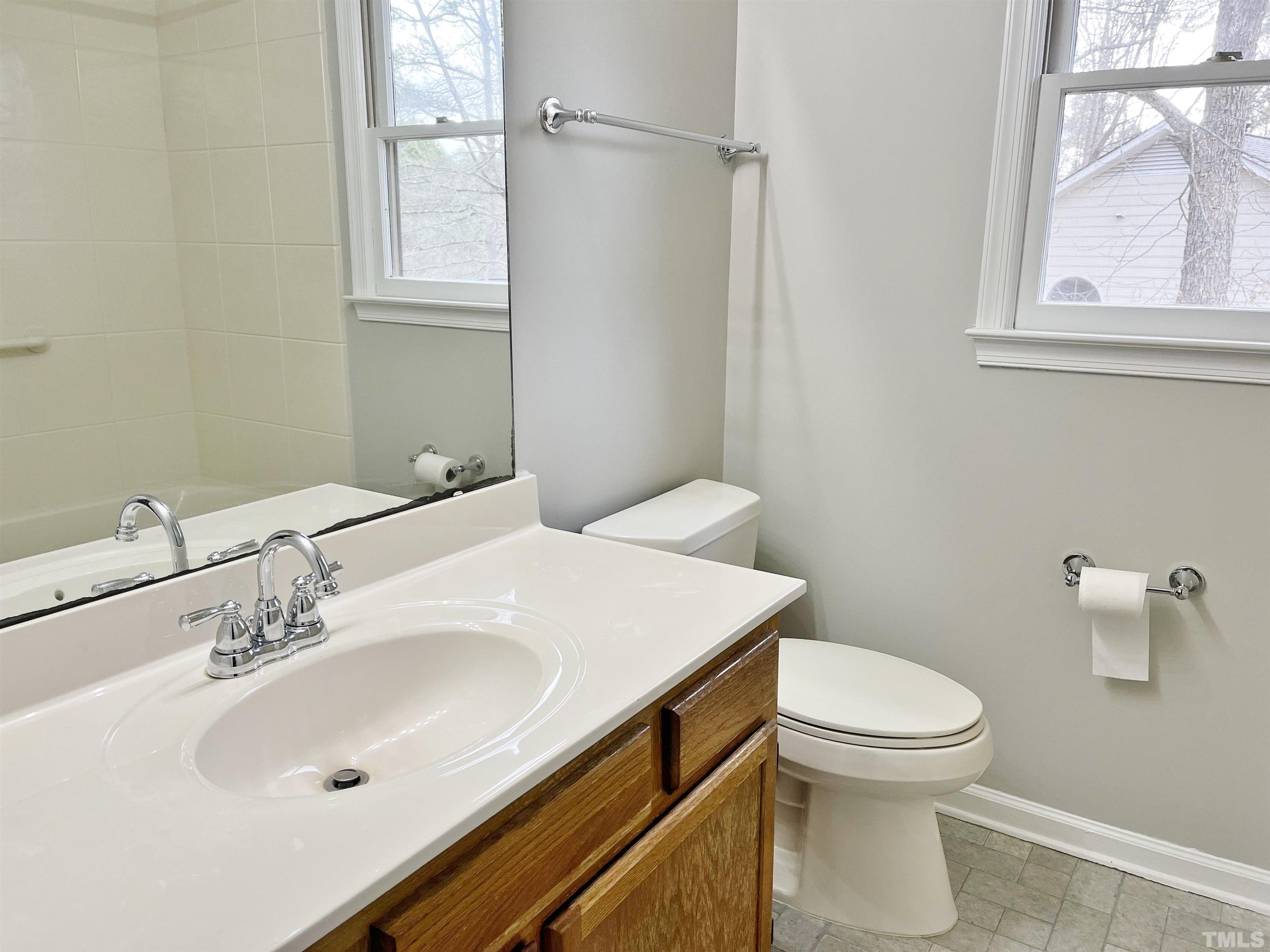 4509 Lafferty Court Raleigh, NC 27616 - Photo 13 of 17 a bathroom with a sink and a toilet