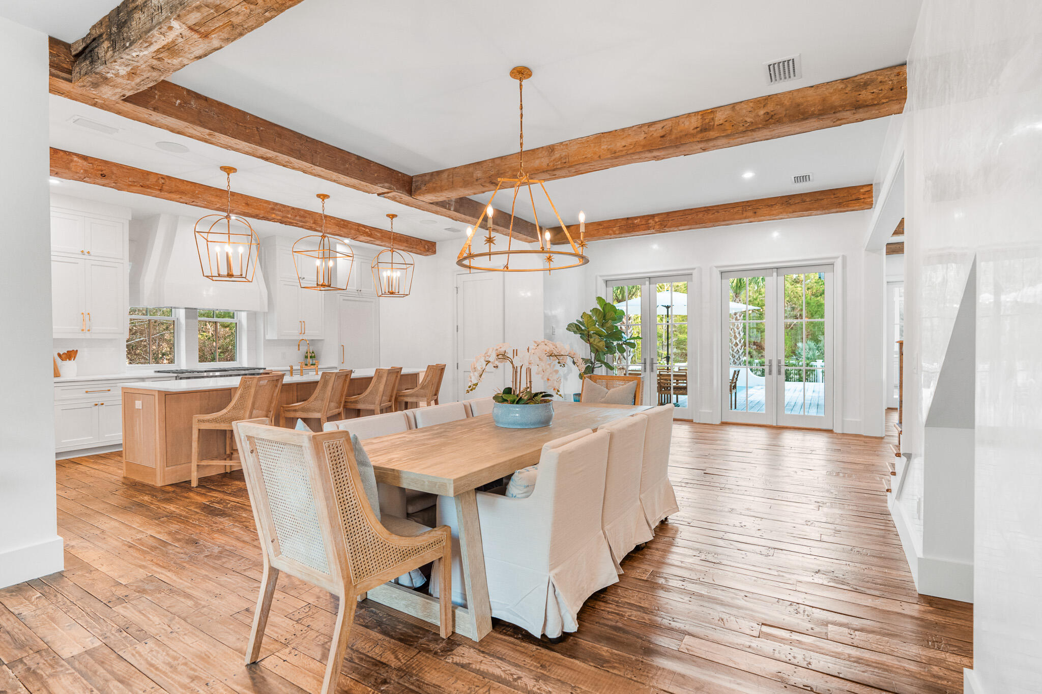 80 Shore Bridge Cir Inlet Beach Inlet Beach, FL 32461 - Photo 12 of 46 a view of a dining room with furniture window and wooden floor