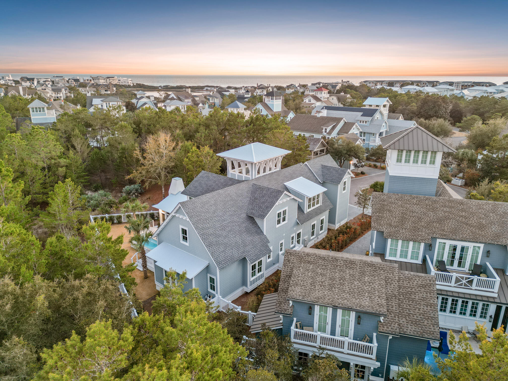 80 Shore Bridge Cir Inlet Beach Inlet Beach, FL 32461 - Photo 4 of 46 an aerial view of a house