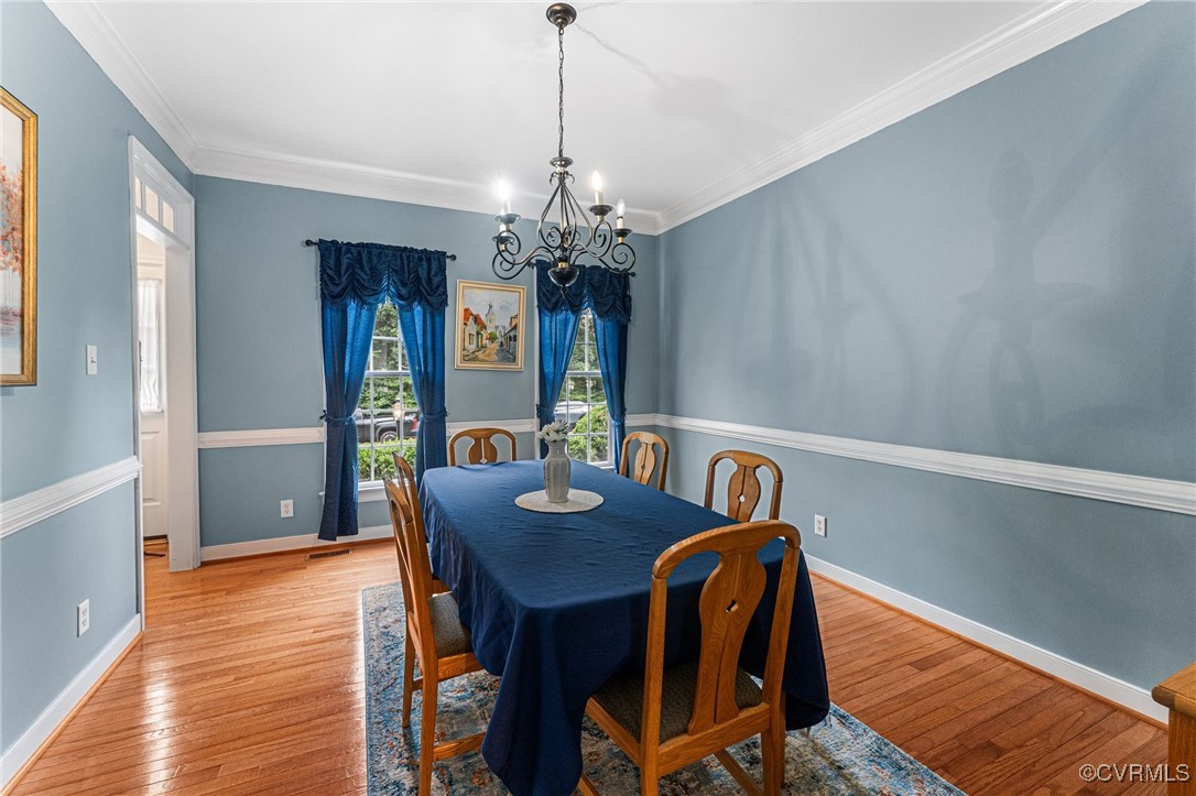 3321 Ceres Road Henrico, VA 23294 - Photo 13 of 38 a view of a dining room with furniture and wooden floor