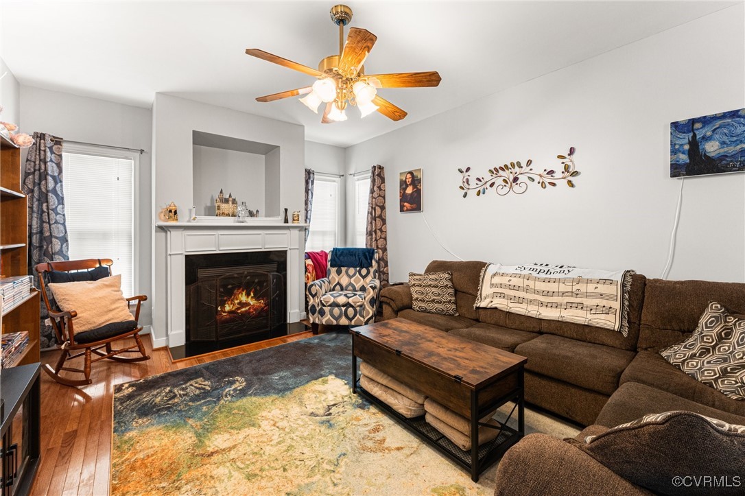 3321 Ceres Road Henrico, VA 23294 - Photo 9 of 38 a living room with furniture and a fireplace