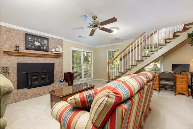 a bedroom with bunk bed and a chandelier