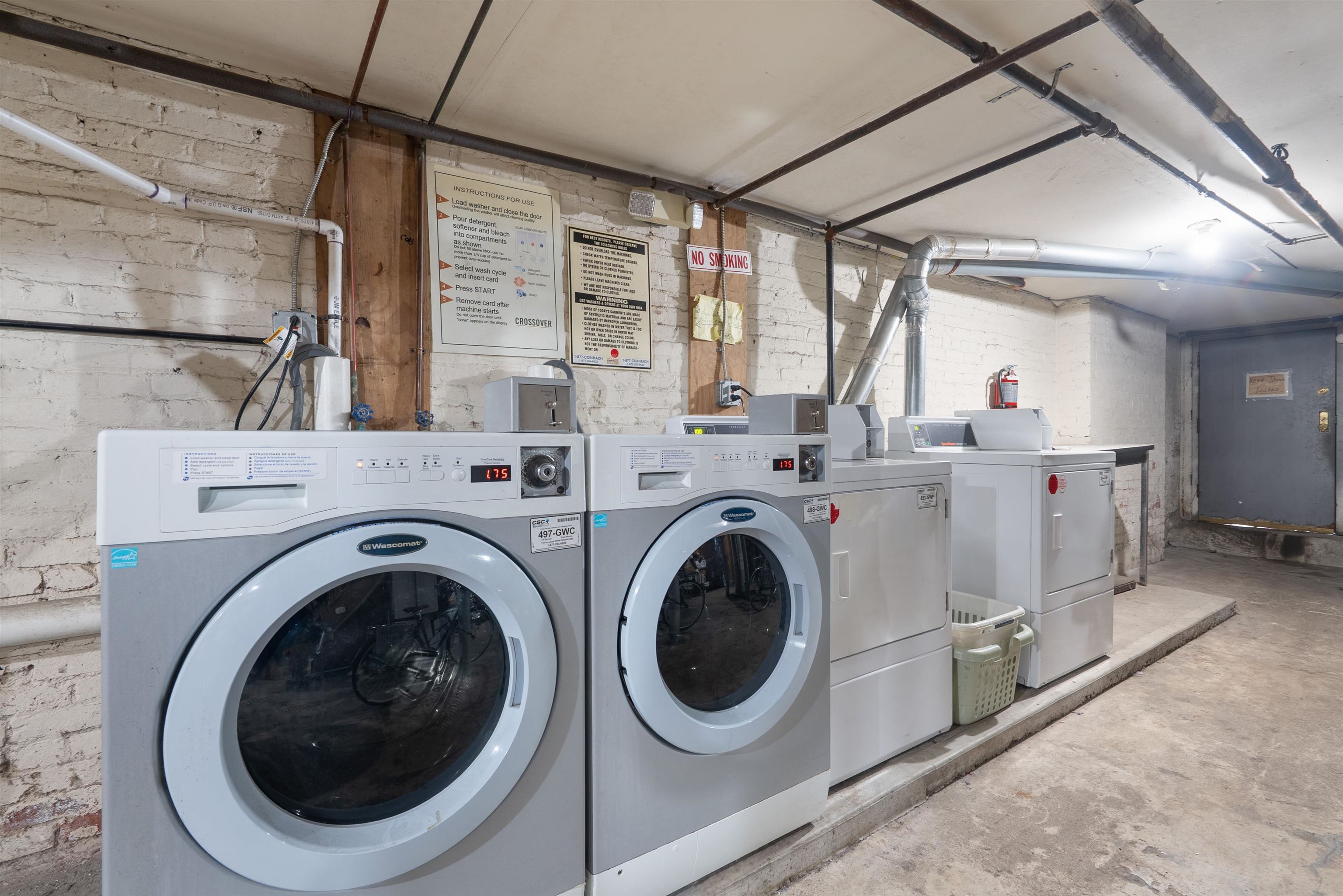 809 Park Avenue, Unit 9 Hoboken, NJ 07030 - Photo 25 of 30 a view of a storage & utility room with washer and dryer