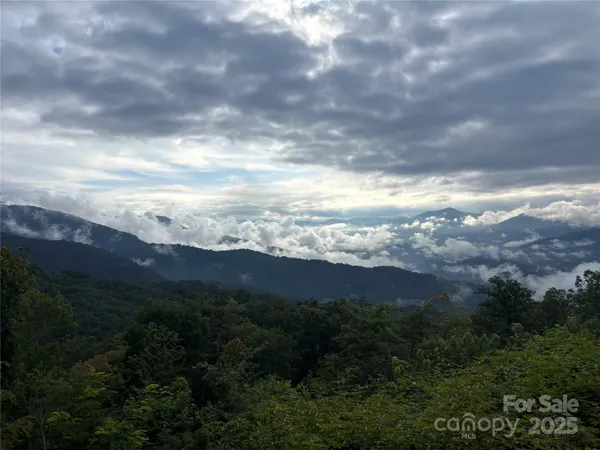 a view of city and mountain