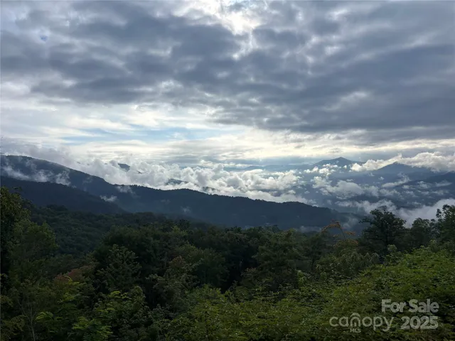 a view of city and mountain