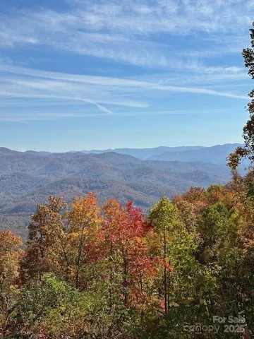 a view of lake and mountain