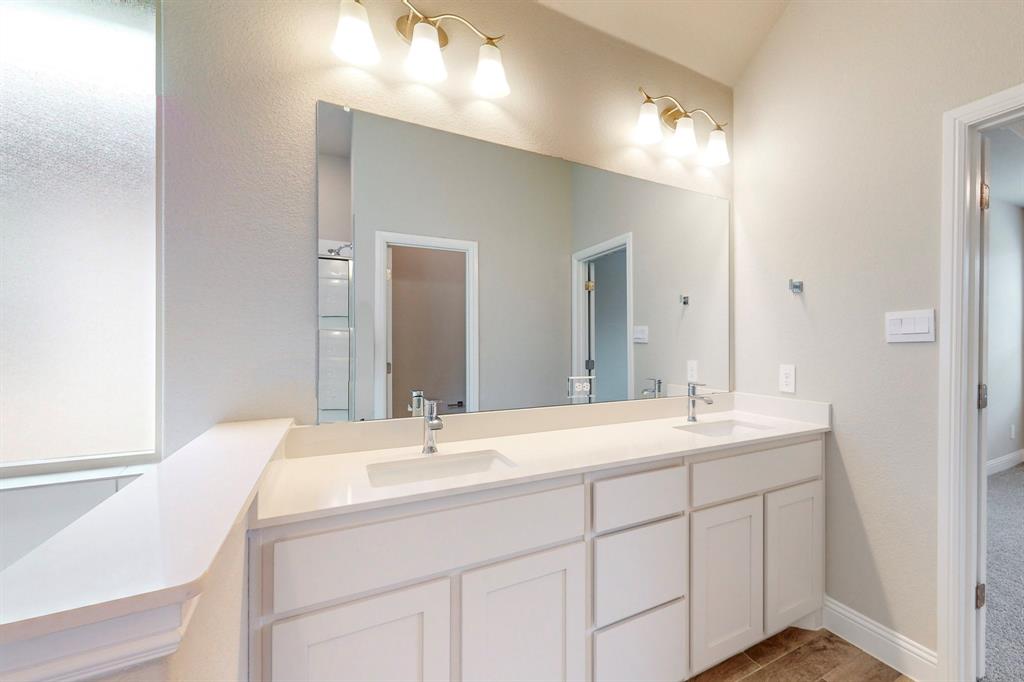3017 Hampton Path Argyle, TX 76226 - Photo 16 of 37 a bathroom with a sink and a mirror