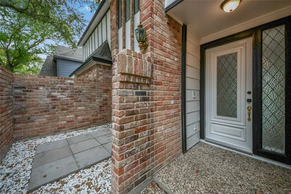 a view of front door of house