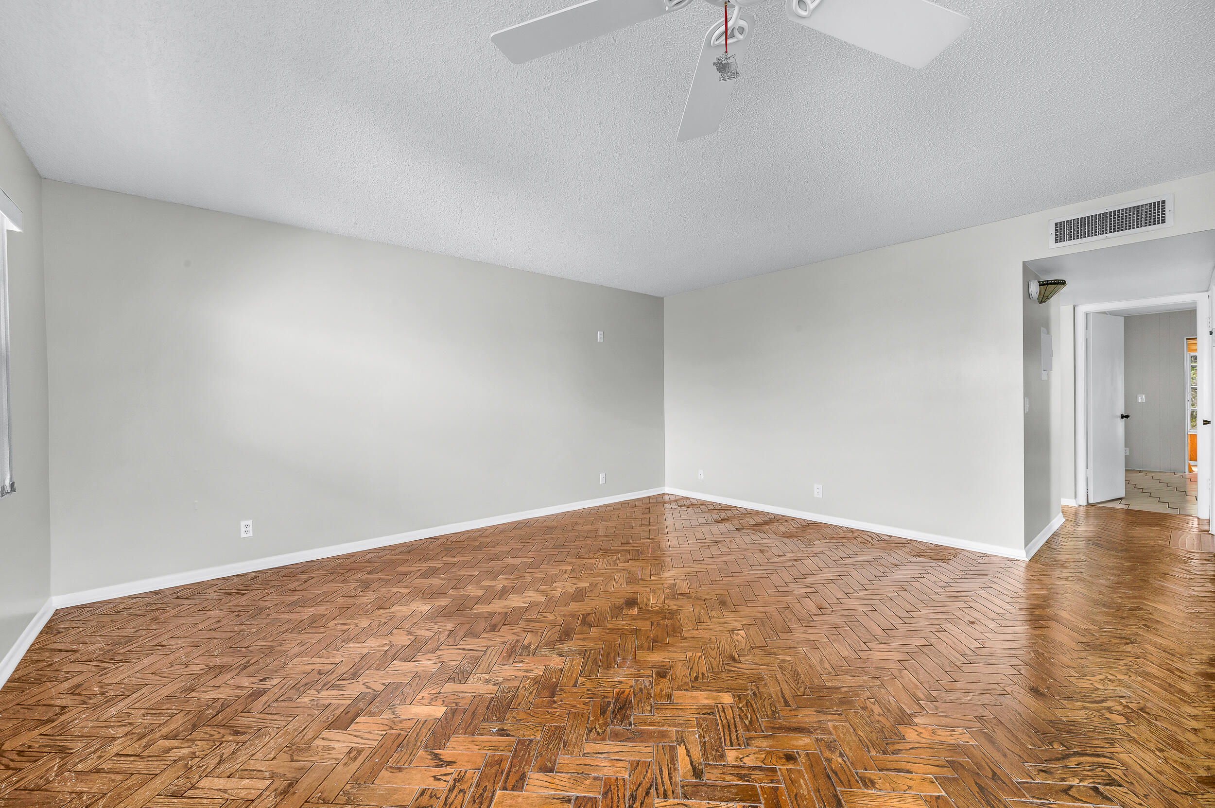 wooden floor in a room