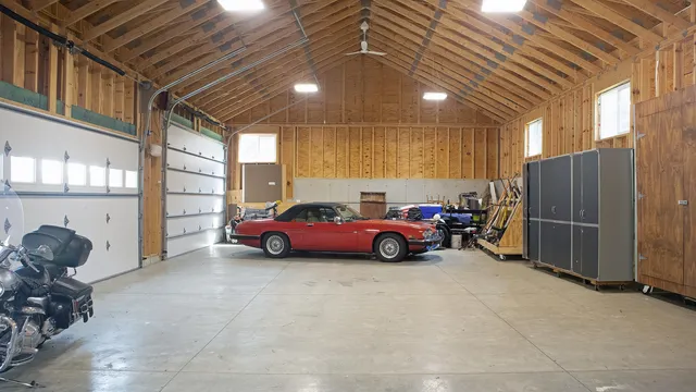 a view of car garage