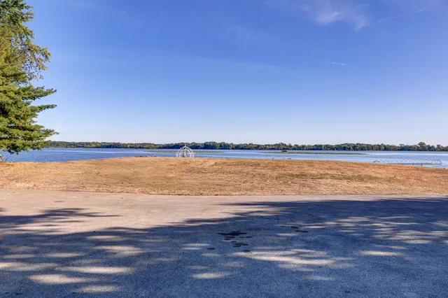 a view of an ocean and beach