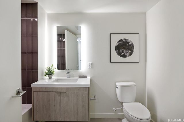 a front view of a building with windows