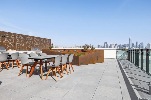 a view of a city from a balcony