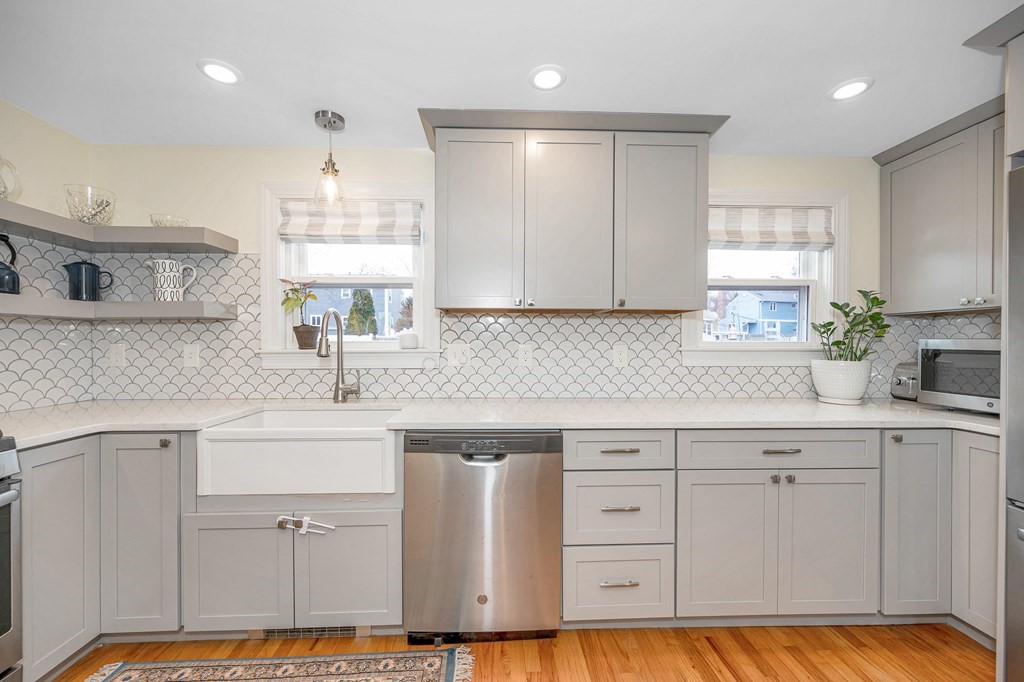 19 Curtis Road Saugus, MA 01906 - Photo 11 of 36 a kitchen with cabinets window and a sink