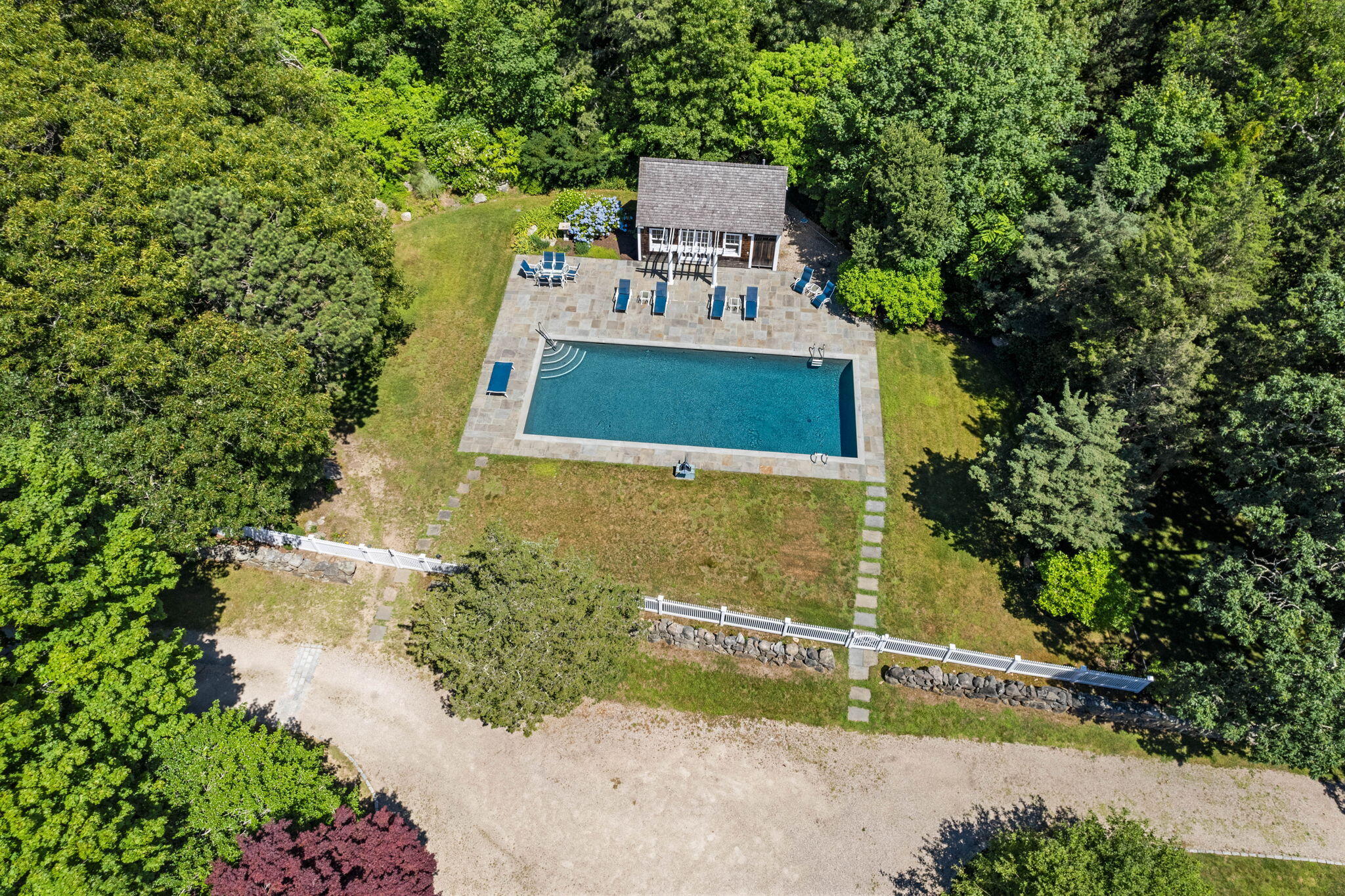 32 Chapoquoit Road Falmouth, MA 02540 - Photo 43 of 50 Pool area aerial