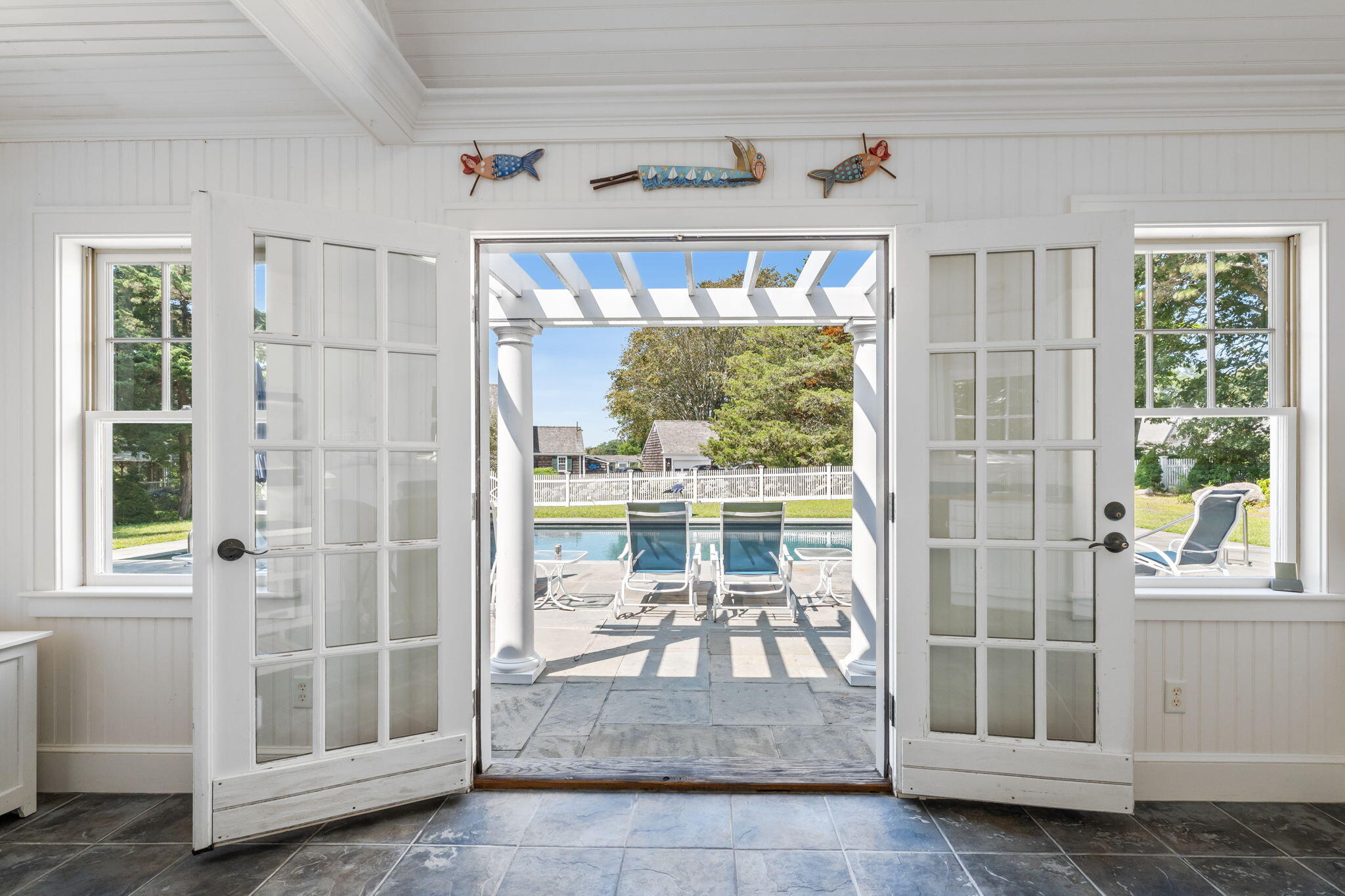 32 Chapoquoit Road Falmouth, MA 02540 - Photo 47 of 50 Interior of pool house looking out
