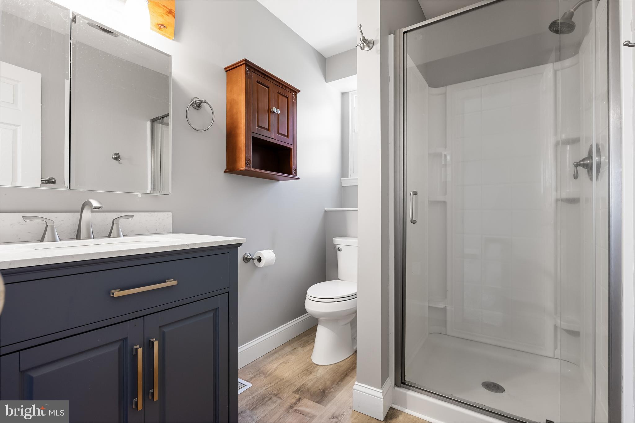 217 Forked Neck Road Shamong, NJ 08088 - Photo 23 of 35 Full Bath-Striking vanity, LVP floors, shower