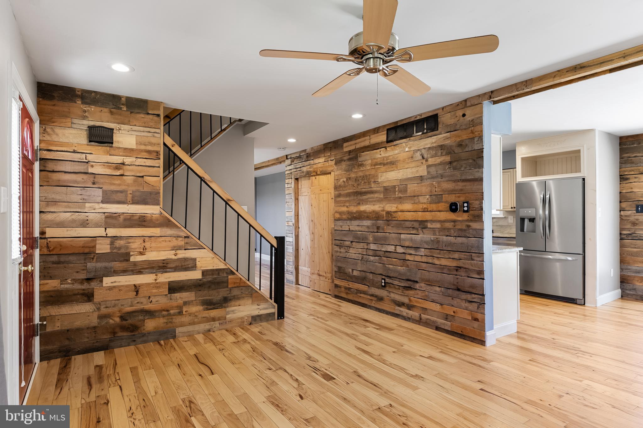 217 Forked Neck Road Shamong, NJ 08088 - Photo 7 of 35 Ship lap adorns walls, custom barn doors