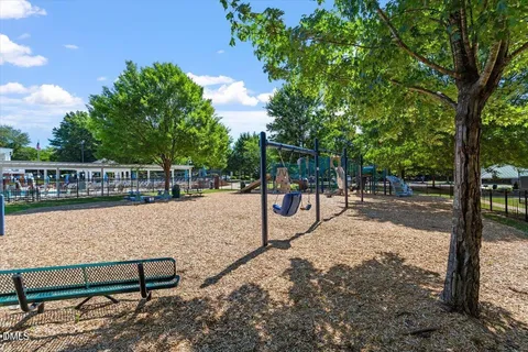 a view of a lake with a big yard