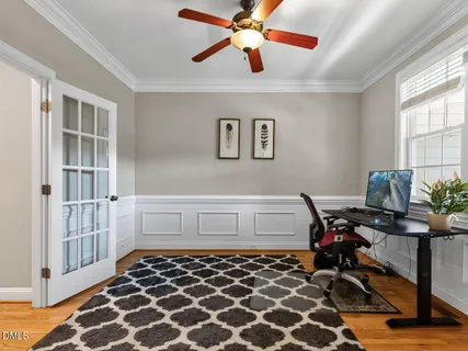 a picture of a bench in front of a door