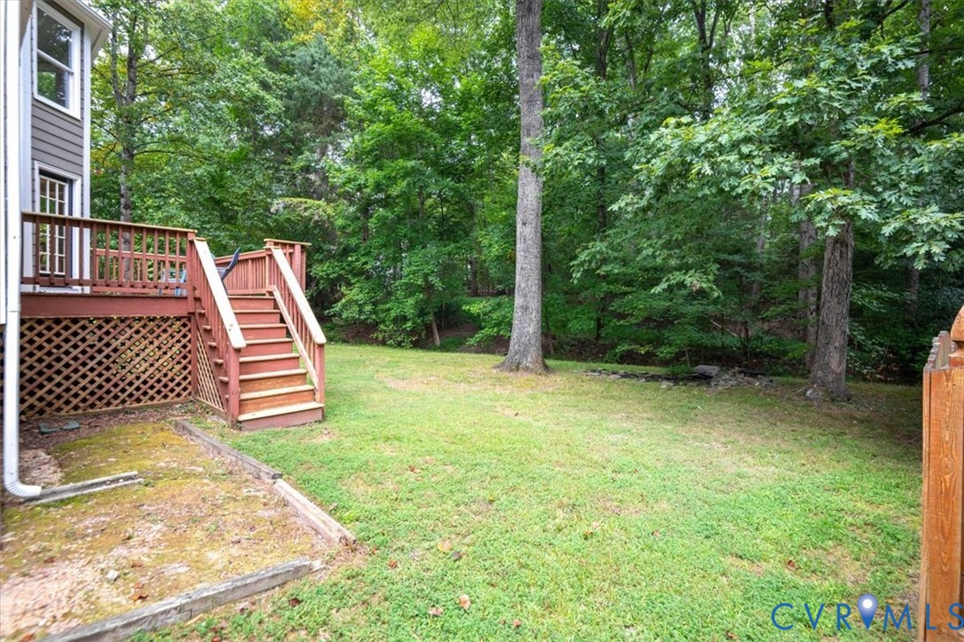 5506 Windy Ridge Terrace Midlothian, VA 23112 - Photo 45 of 50 a view of a backyard with a deck