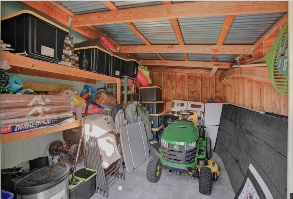 14718 85th Road North Loxahatchee, FL 33470 - Photo 35 of 45 Locked Storage Shed Interior