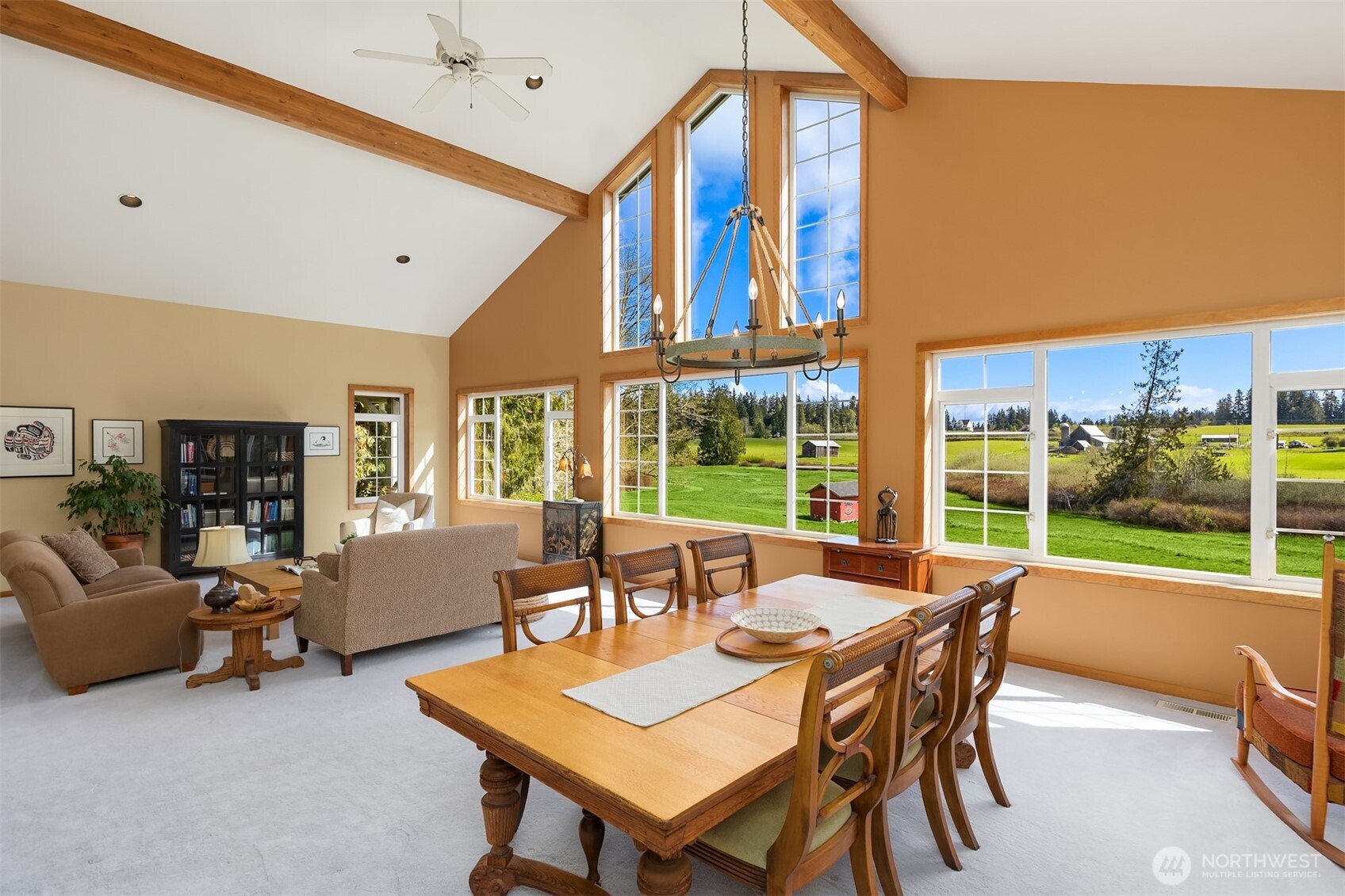 37695 Hansville Road Northeast Hansville, WA 98340 - Photo 8 of 37 a view of a dining room with furniture window and outside view