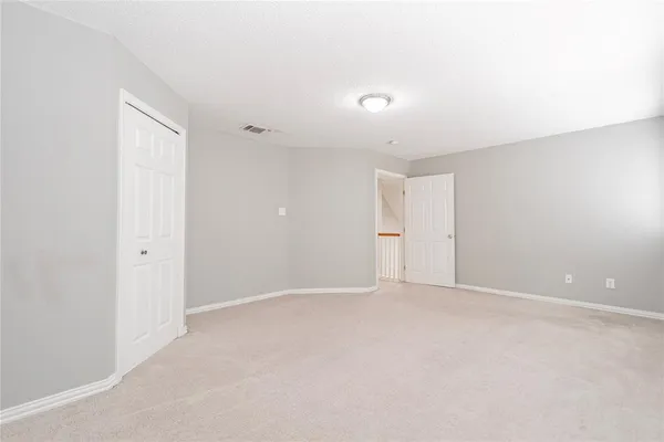 an empty room with an entryway