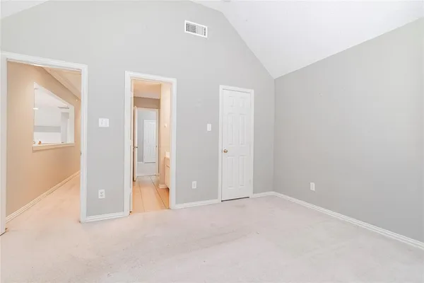 a view of an empty room