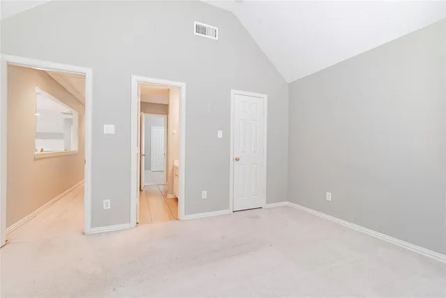 a view of an empty room