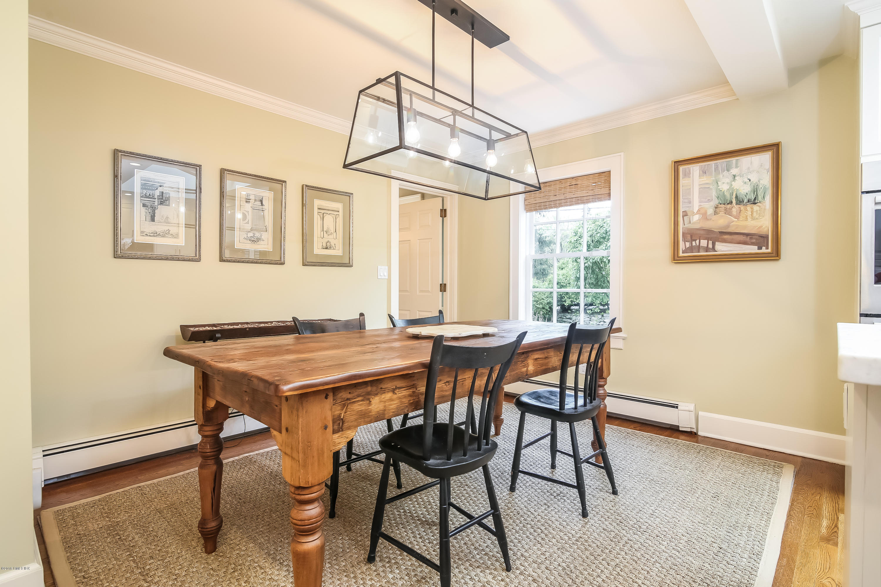 219 Riverside Avenue Riverside, CT 06878 - Photo 17 of 40 a view of a dining room with furniture window and wooden floor