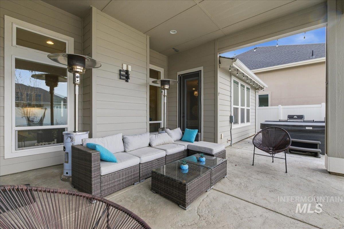 5154 South Twilight Mist Way Meridian, ID 83642 - Photo 41 of 47 View of patio featuring an outdoor living space