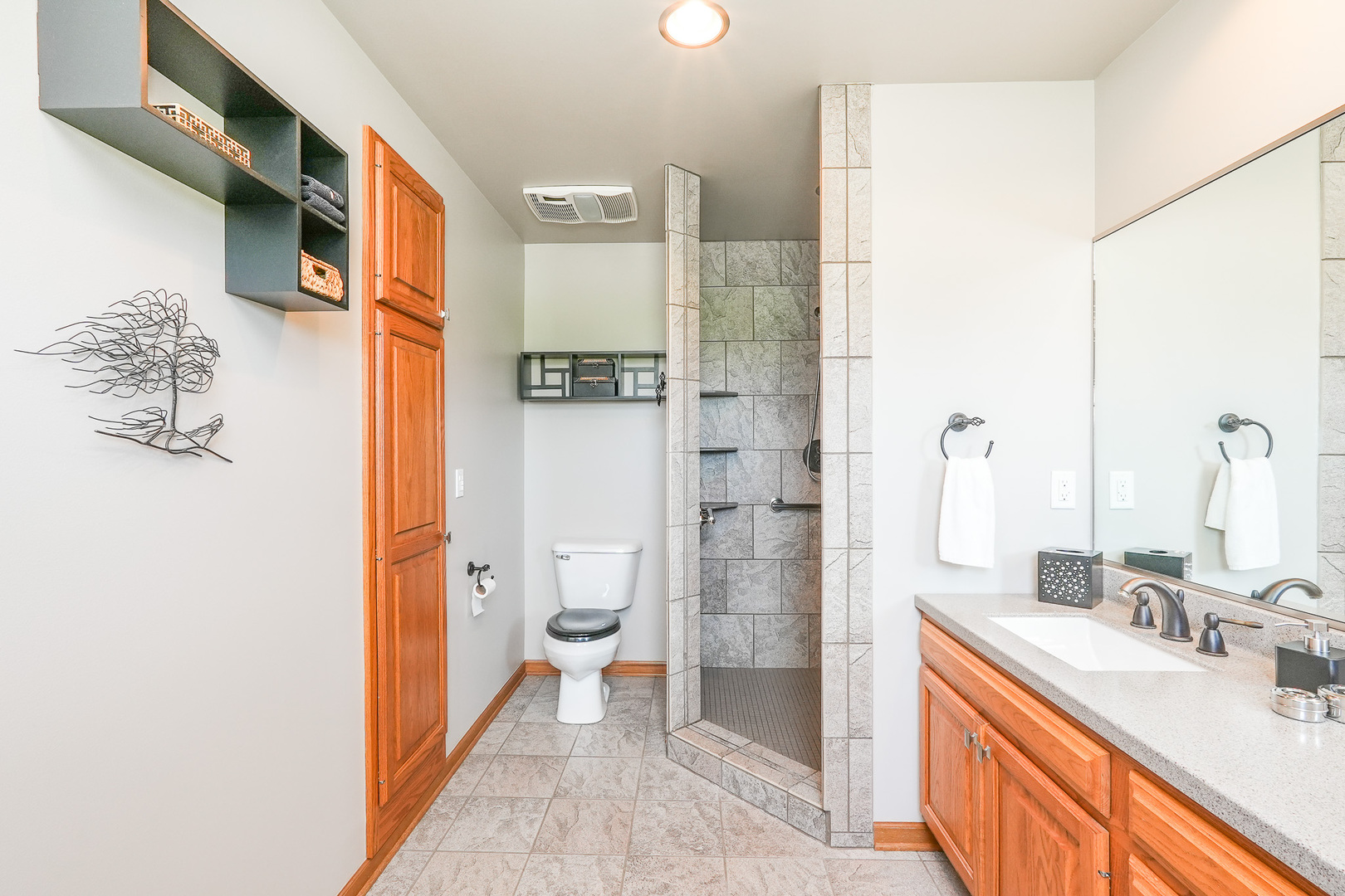 1135 Eagle Circle Bourbonnais, IL 60914 - Photo 23 of 36 a bathroom with a sink toilet and shower