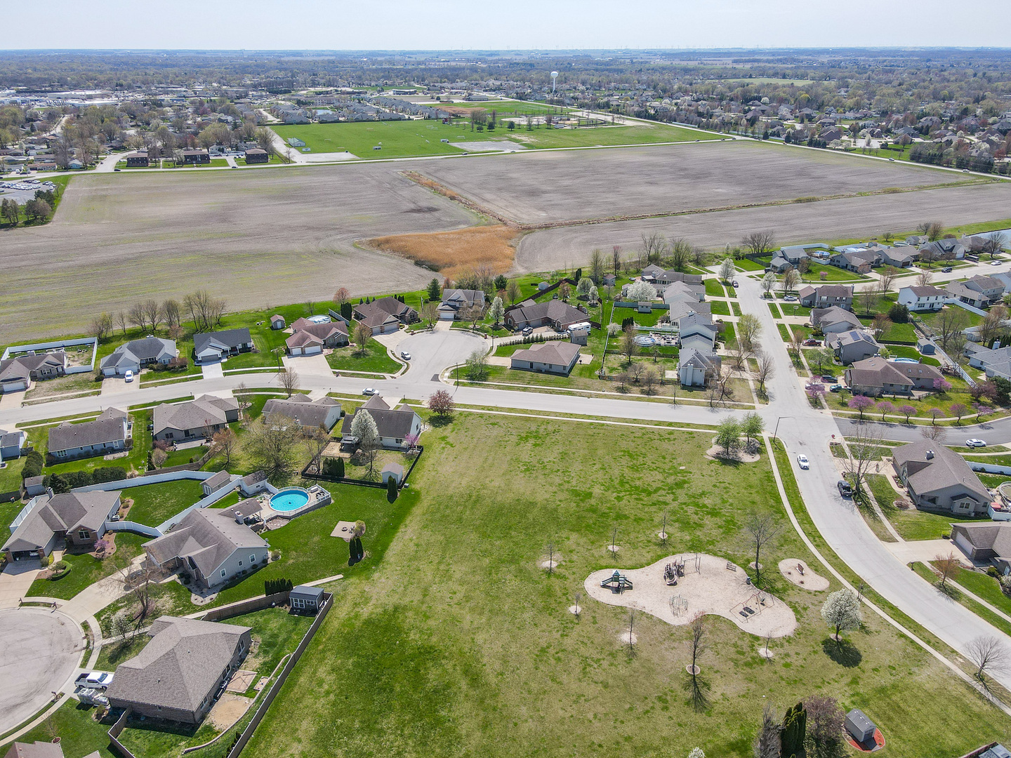 1135 Eagle Circle Bourbonnais, IL 60914 - Photo 5 of 36 an aerial view of residential houses with outdoor space