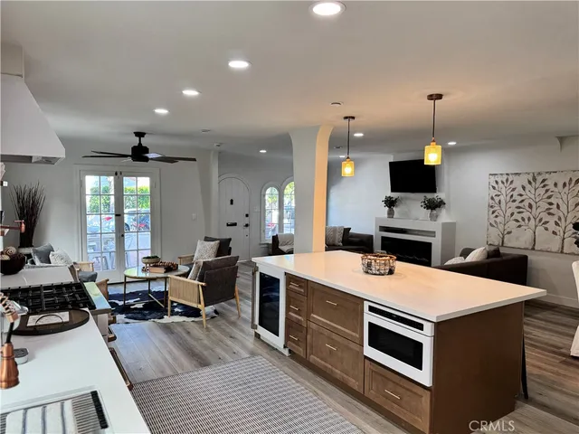 a view of a tall trees