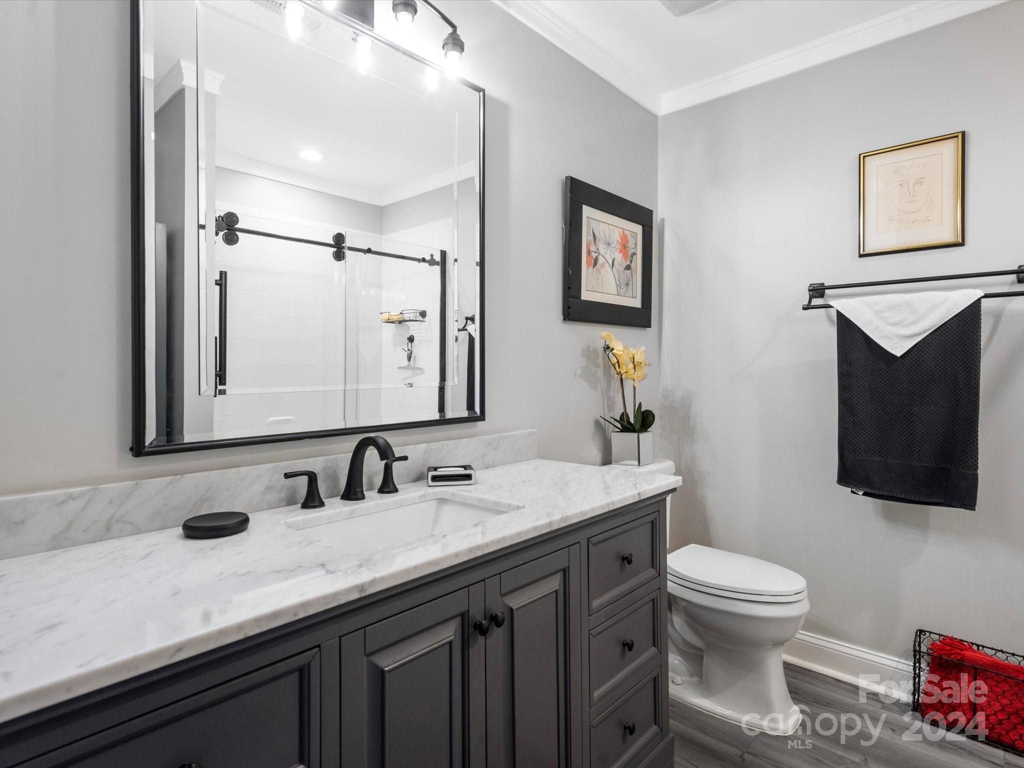707 Ledgestone Court Fort Mill, SC 29708 - Photo 25 of 40 a bathroom with a toilet sink and mirror
