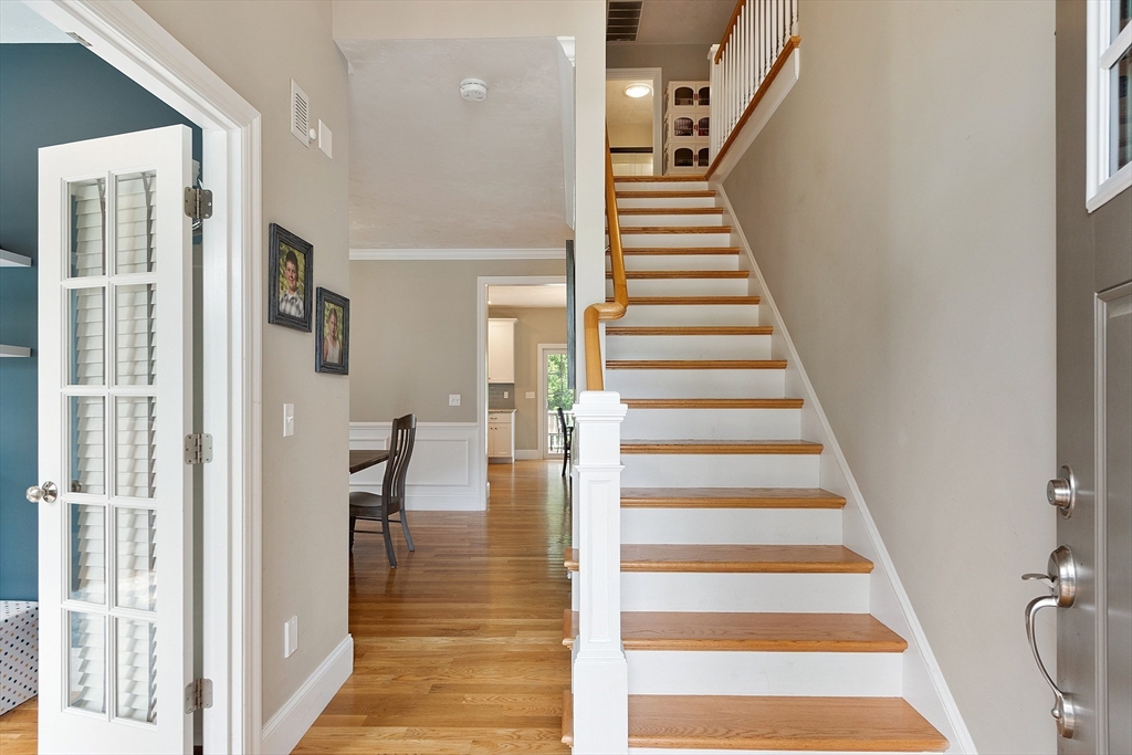 46 Jordan Road Holden, MA 01520 - Photo 13 of 42 a view of a hallway with wooden floor and entryway