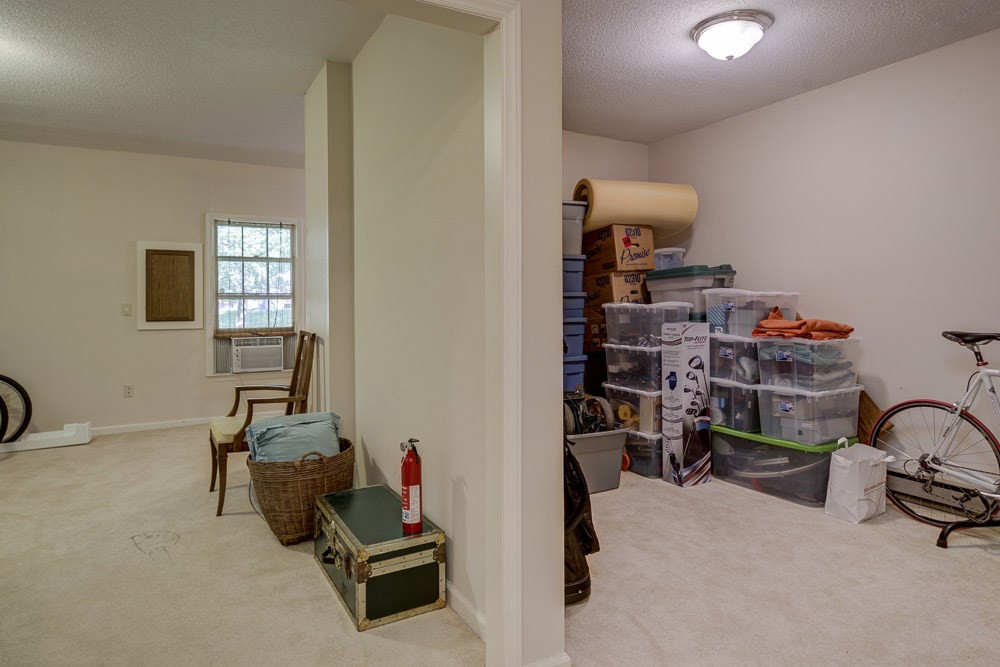 102 Timber Ridge Drive Durham, NC 27713 - Photo 17 of 25 Part of the Bonus Room on the left, Family Room on the right. Many areas on the lower level are currently being used for packing & storage as Seller prepares to move.