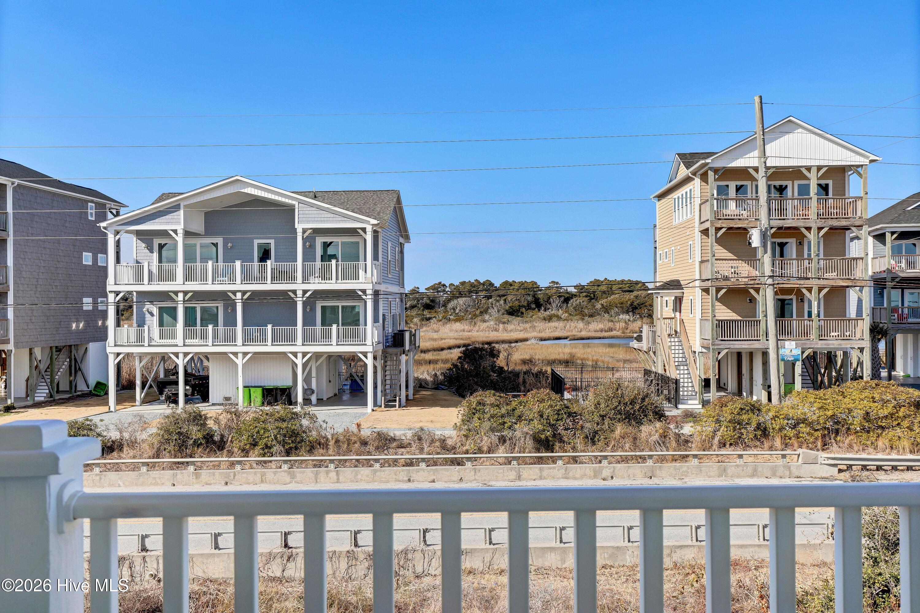 1078 New River Inlet Road North Topsail Beach, NC 28460 - Photo 47 of 63 Roadside Deck View