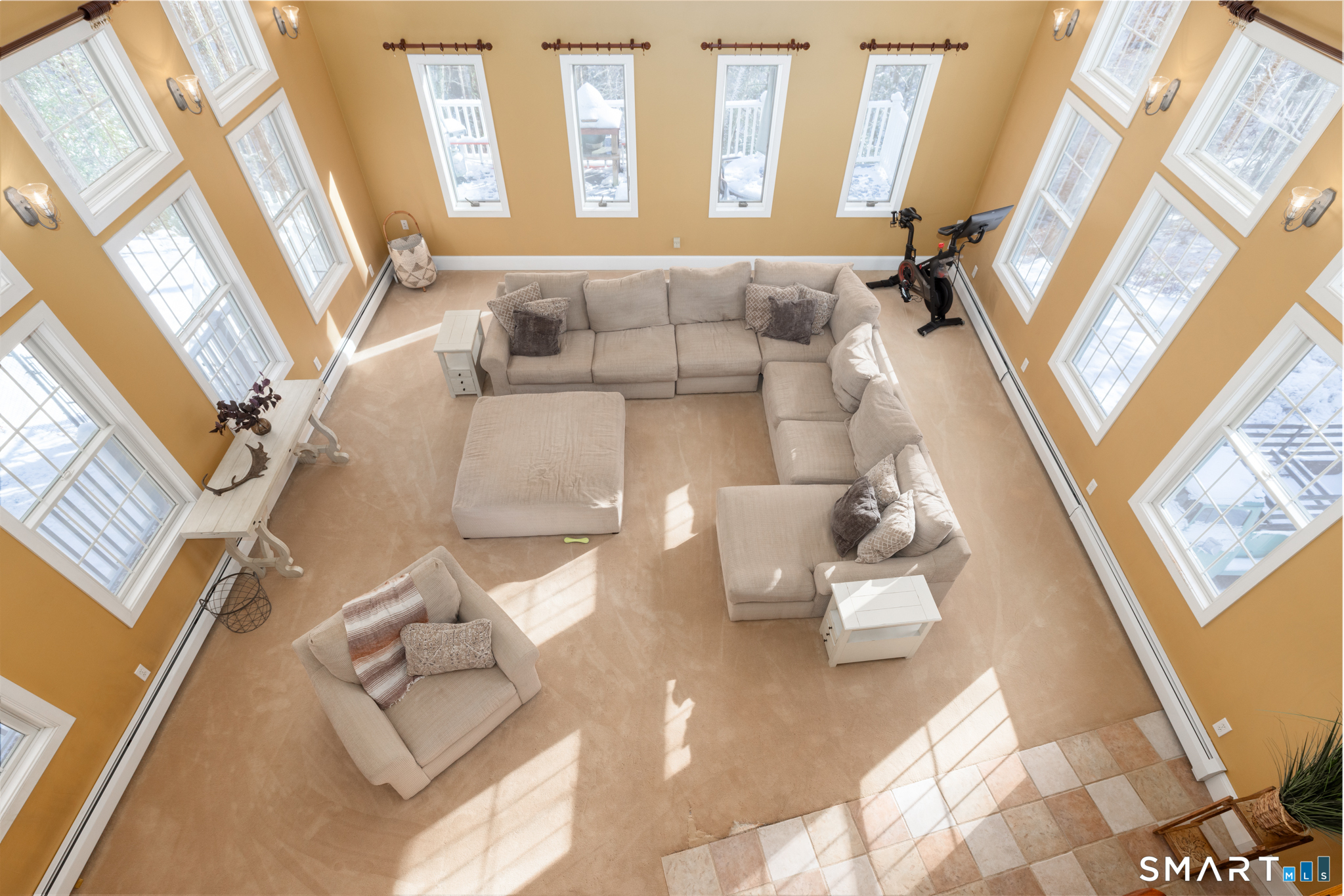 40 Warner Road Barkhamsted, CT 06063 - Photo 20 of 35 a living room with furniture and a large window