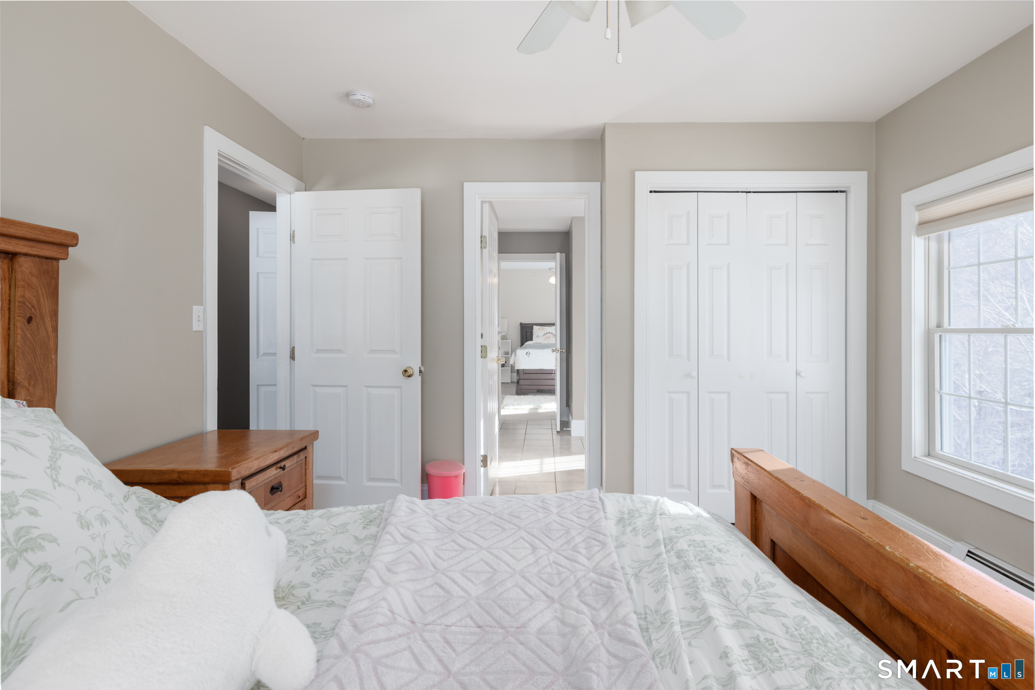 40 Warner Road Barkhamsted, CT 06063 - Photo 27 of 35 a bed room with a bed and a window