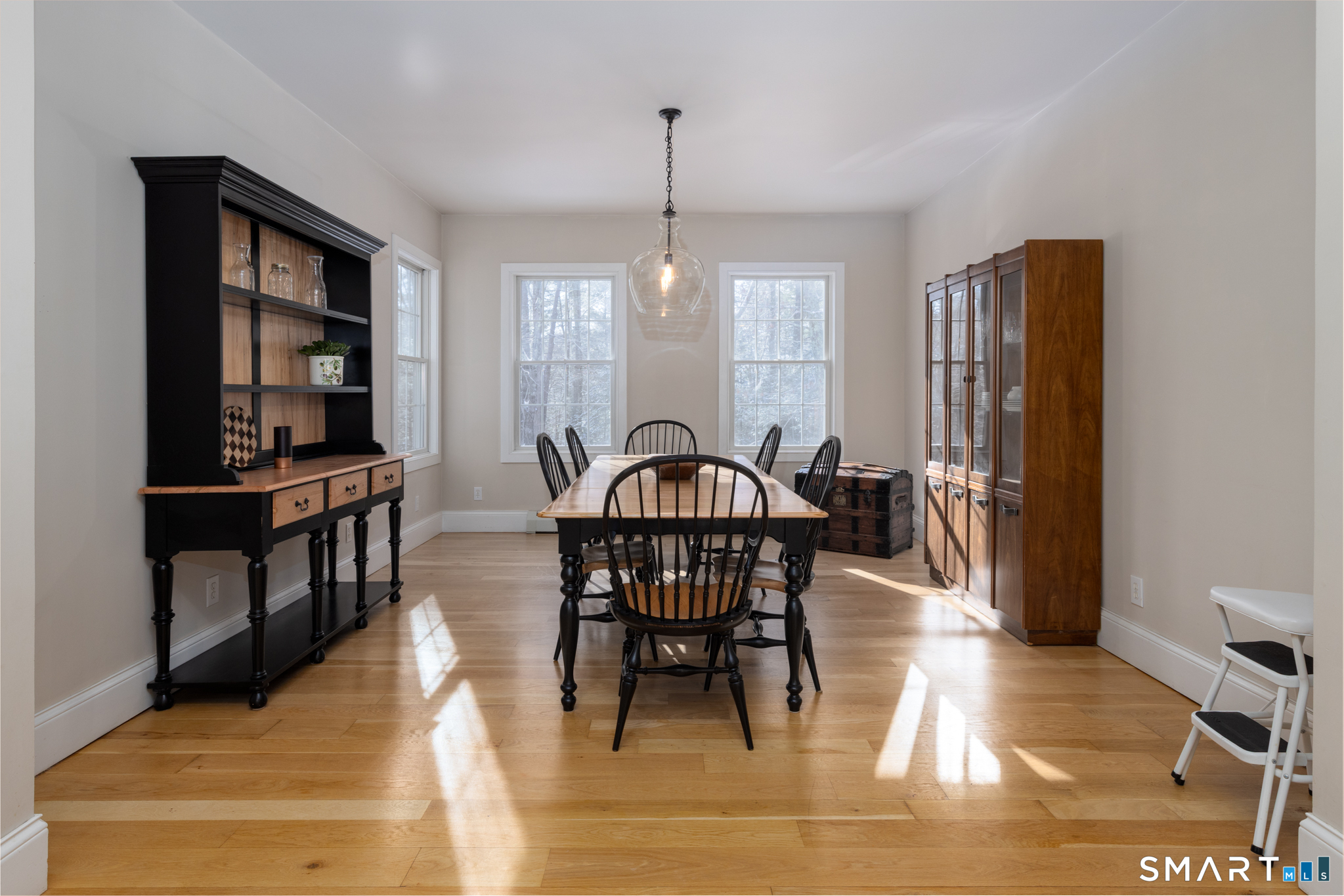 40 Warner Road Barkhamsted, CT 06063 - Photo 10 of 35 a view of a dining room with furniture window and wooden floor