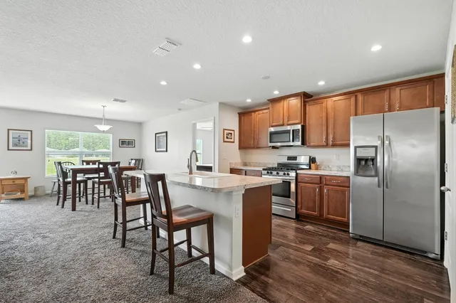 a room with lots of counter top space