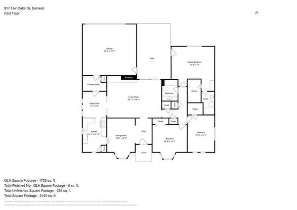 $2,215 | 917 Fair Oaks Drive, Garland, TX 75040