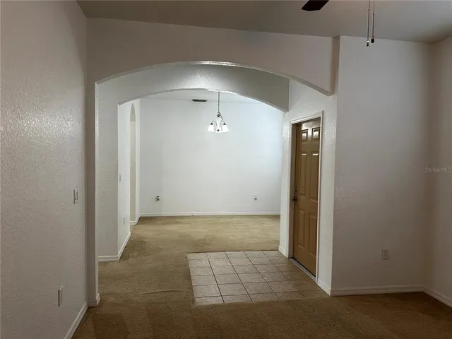 a view of an empty room