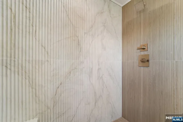 a close up view of a shower