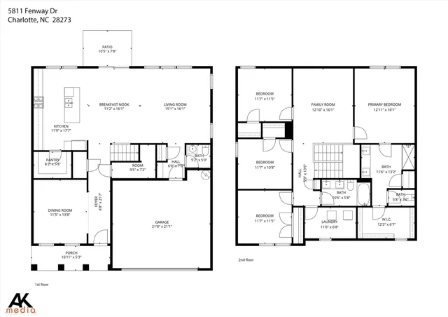 $2,600 | 5811 Fenway Drive, Charlotte, NC 28273