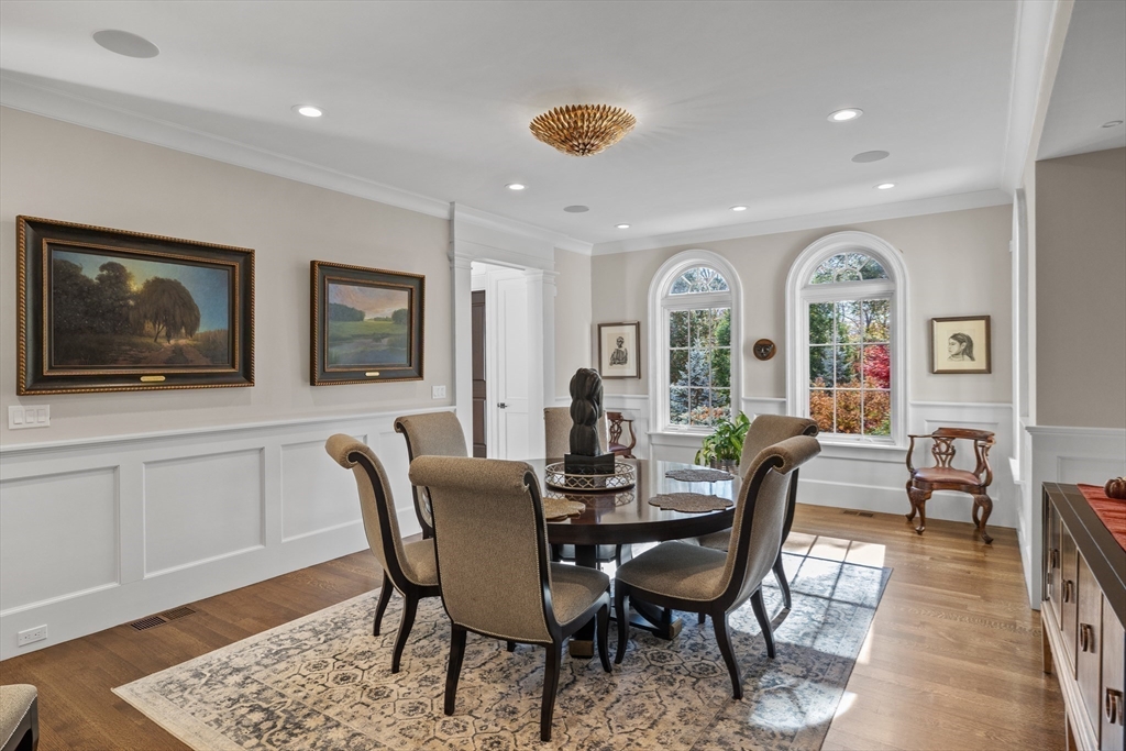 37 Radcliff Road Newton, MA 02468 - Photo 12 of 40 a view of a dining room with furniture window and wooden floor